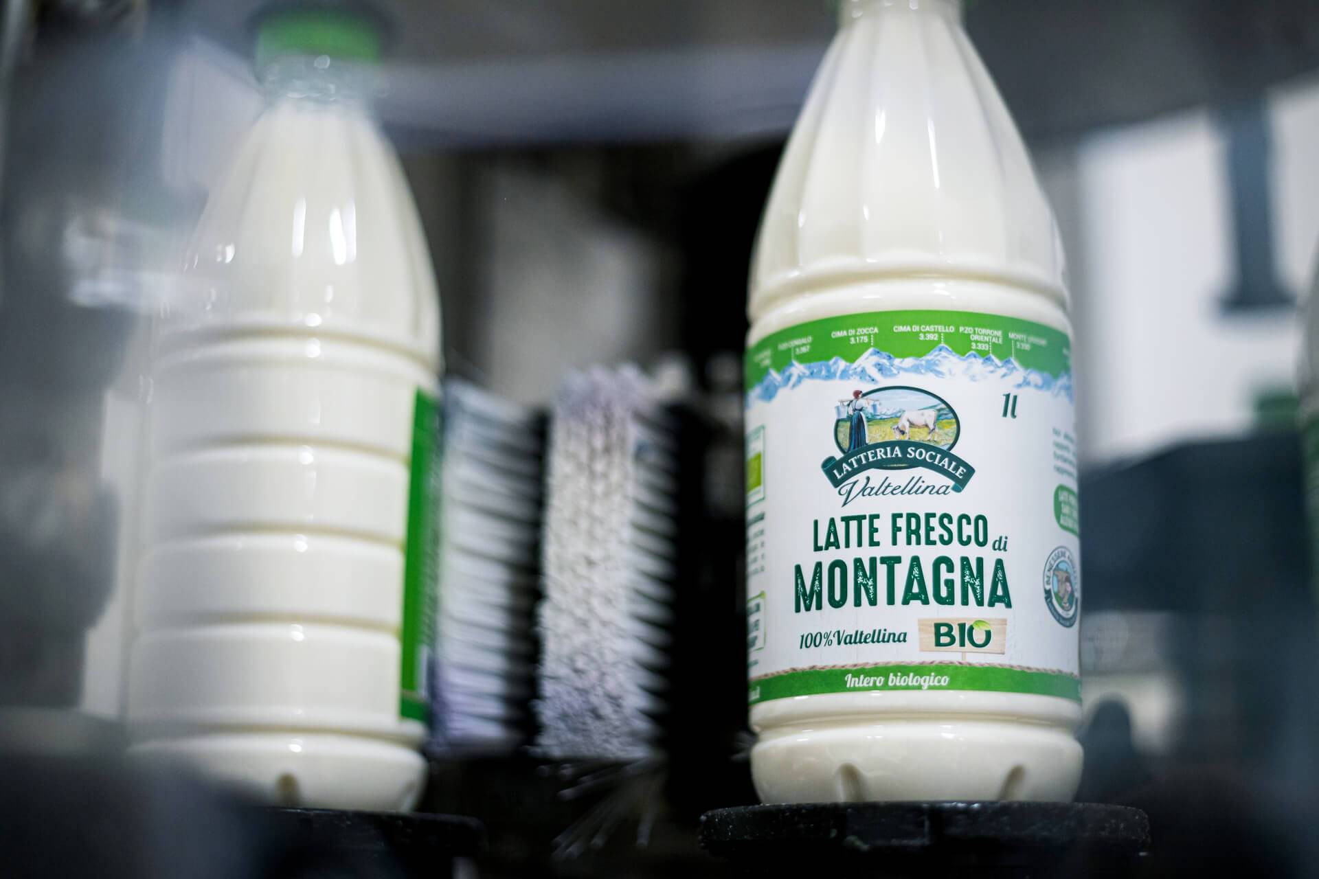 Latte fresco di montagna della Latteria Sociale Valtellina
