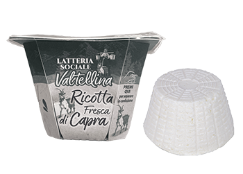 Ricottina fresca di capra della Latteria Valtellina
