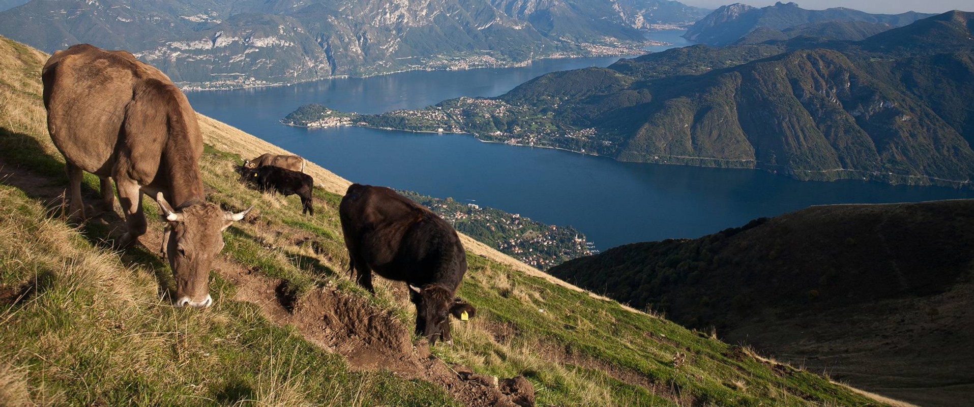 Scorci del lago di Como dalle montagne